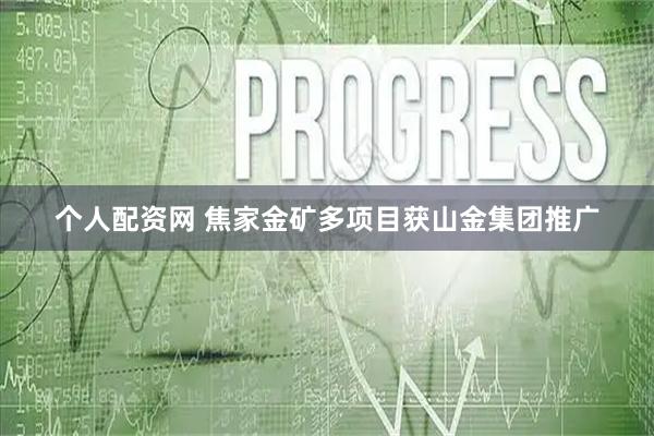 个人配资网 焦家金矿多项目获山金集团推广